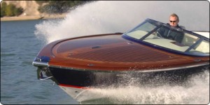 Absolute Classic Marine Boat making wake