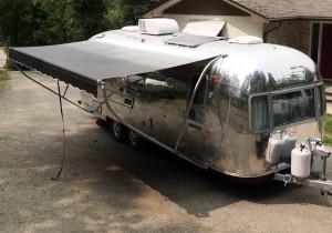 Andrew Spelchan's Distinctive Uphostery Airstream for teh 2016 Boat and Leisure Show